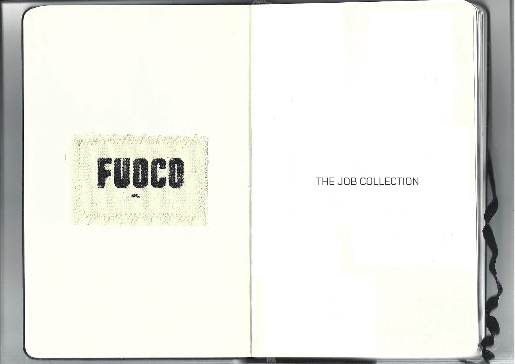 The Job — Collection Development, cover, Fuoco patch and title spread